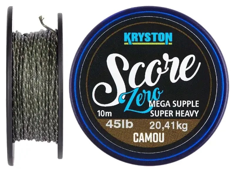 Ледкор безсвинцевий KRYSTON Score ZERO Leadfree Leader 45lb 10 м Camou