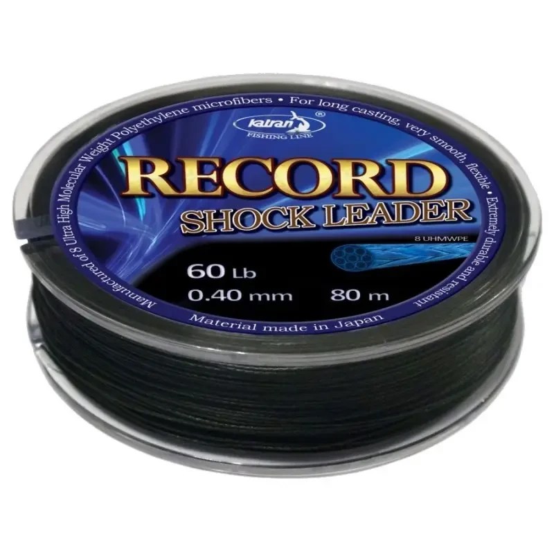 Шок-лідер для риболовлі Katran Record Shock Leader Braided 45Lb 80m