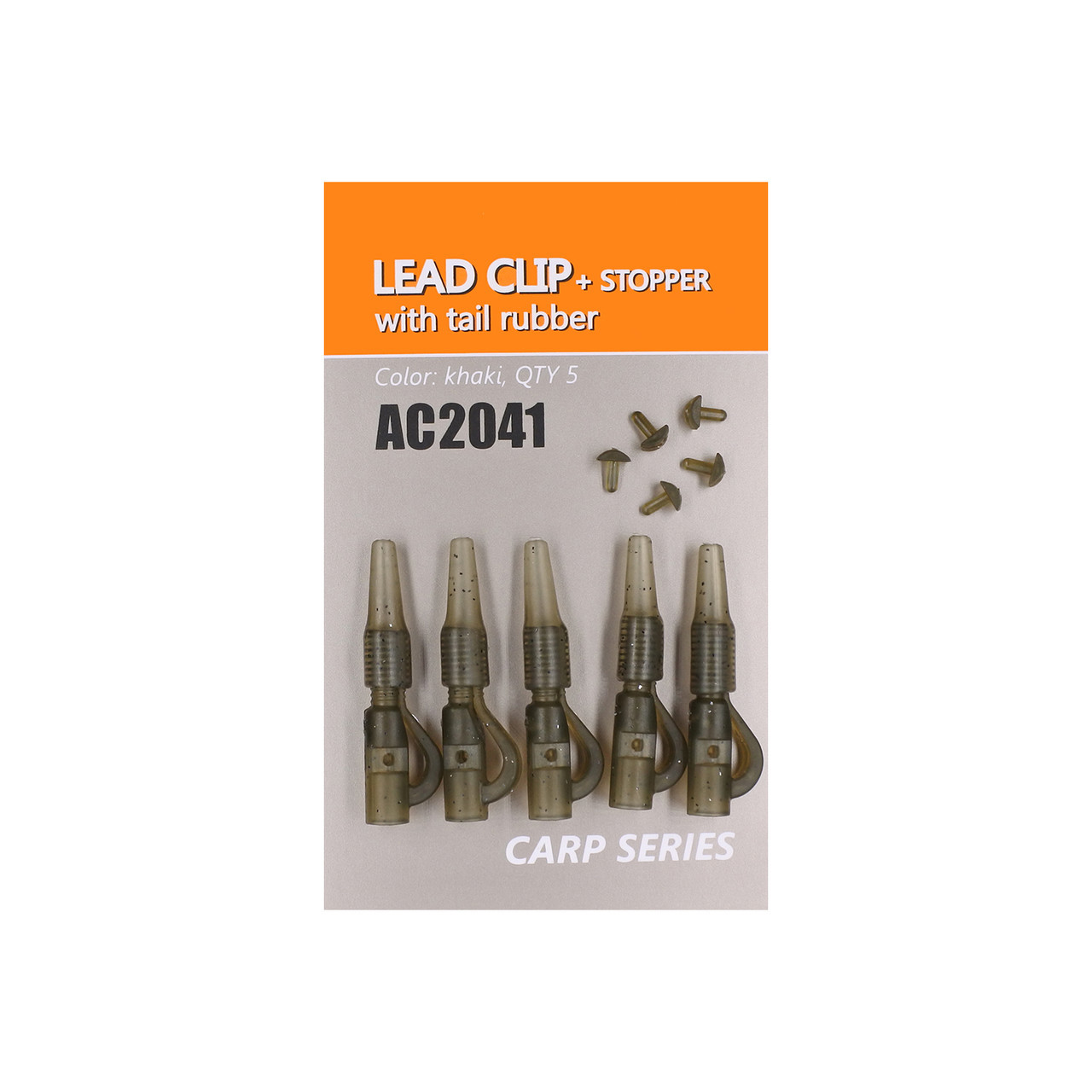 Безпечна кліпса Orange Lead clip+stopper 5 шт