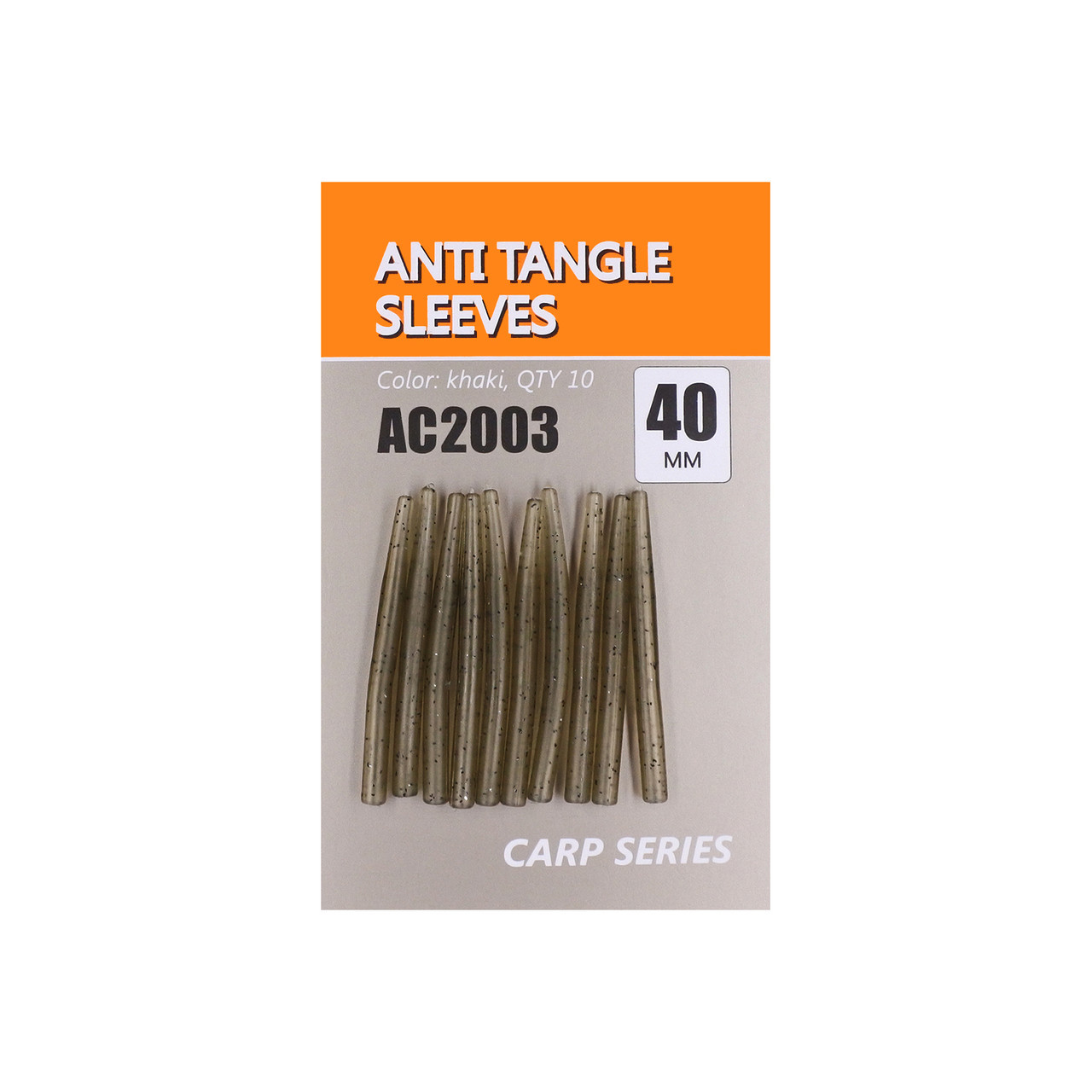 Хвостовик до швидкознімного вертлюгу Orange Anti tangle sleeves 40мм 10 шт