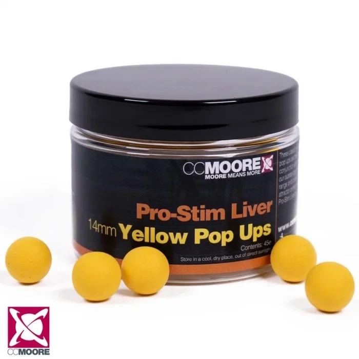 Поп-ап CC Moore Pro-Stim Liver Yellow Pop Ups 14mm