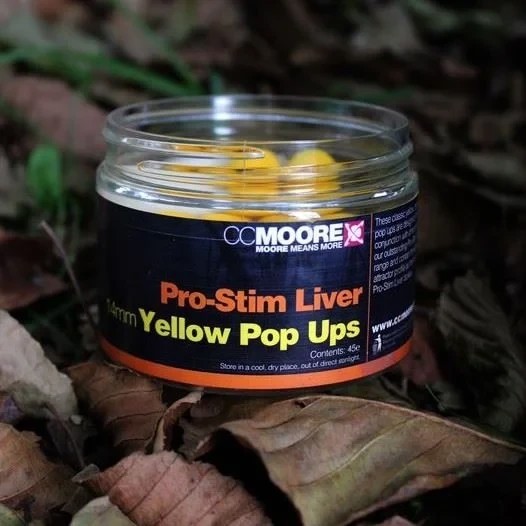 Поп-ап CC Moore Pro-Stim Liver Yellow Pop Ups 14mm