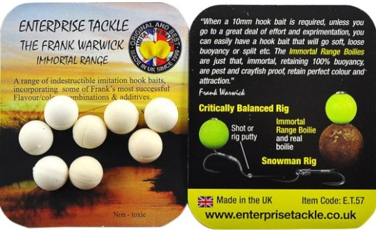 Штучні бойли 10mm Enterprise Fluoro White Caramel