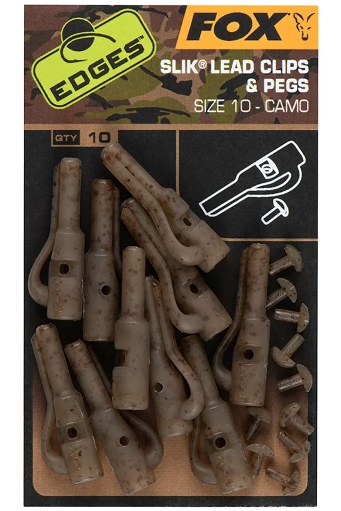 Безпечна кліпса Fox Edges Camo Slik lead clip + pegs