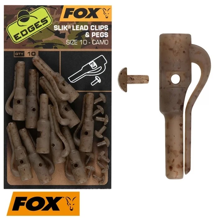 Безпечна кліпса Fox Edges Camo Slik lead clip + pegs