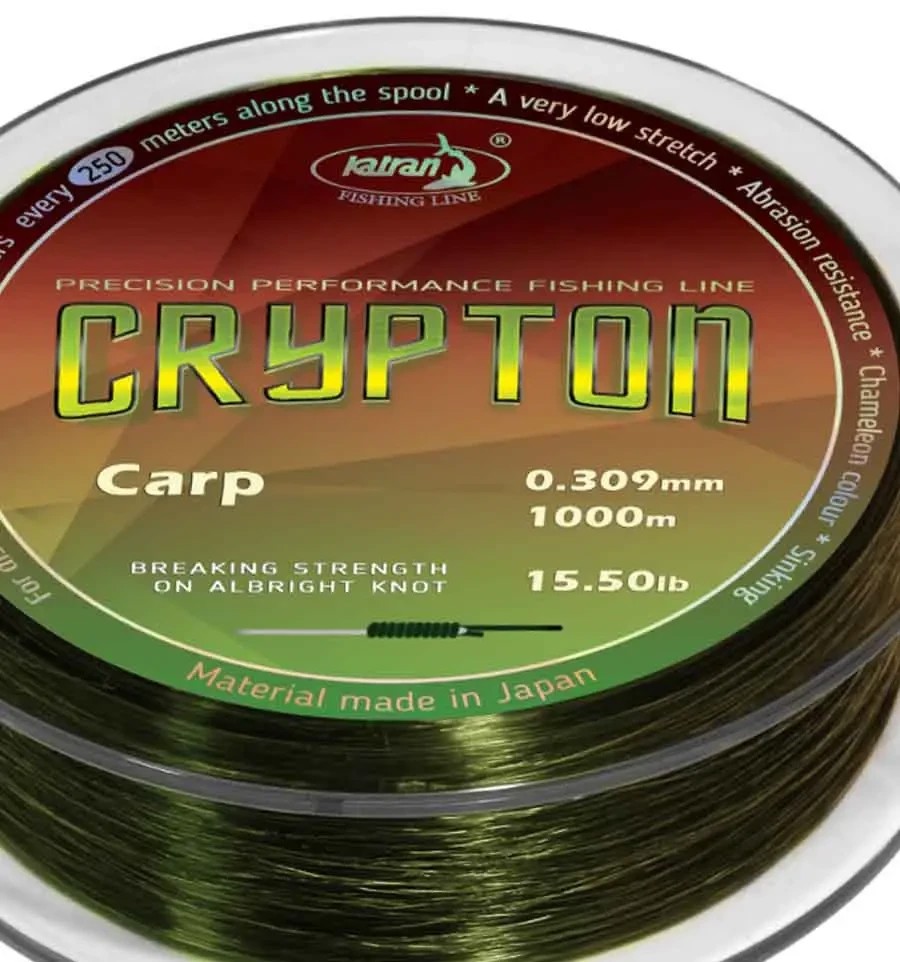 Волосінь Katran CRYPTON Carp 0.371 21.30Lb 10.00kg 1000m