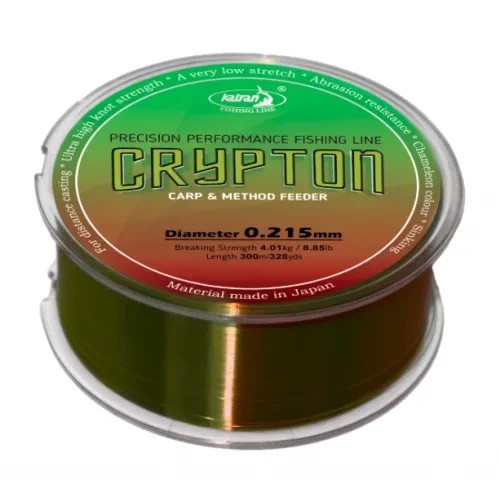 Волосінь Crypton Carp & method feeder 0.215, 0.215 mm 300 m 4 kg 8.85Lb