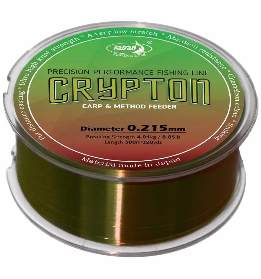 Волосінь Crypton Carp & method feeder 0.234, 0.234 mm 300 m 4,5 kg 10.05Lb