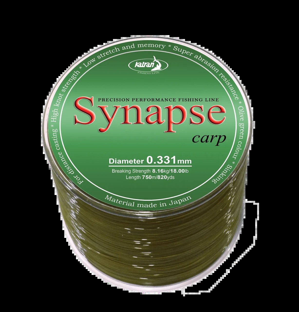 Волосінь Katran Synapse Carp 0.309, 0.309 mm 1000 m 15.70Lb 7.12 kg