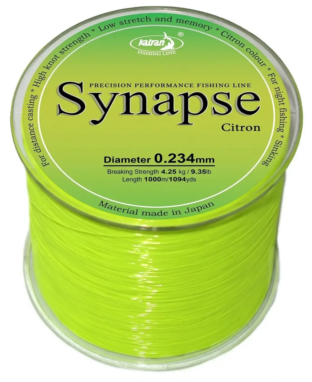 Волосінь Synapse Citron 0.261 mm 1300 m 11.35Lb 5.15 kg