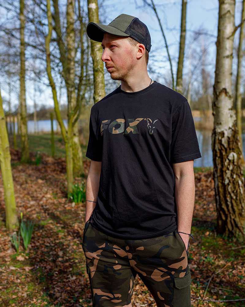 Футболка Fox Black/Camo Logo T – Shirt XXL