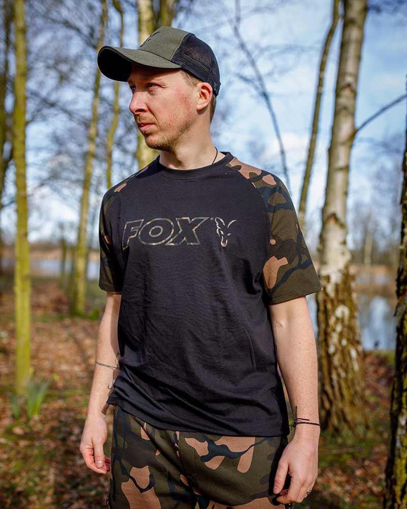 Футболка Fox Black / Camo Outline T – Shirt. XXL