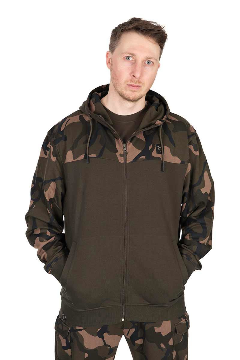 Толстовка Fox Lightweight Khaki/Camo Split Zip Hoody L