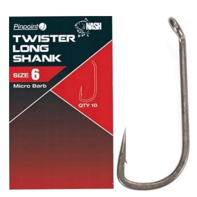 Гачки коропові Nash Twister Long Shank 7
