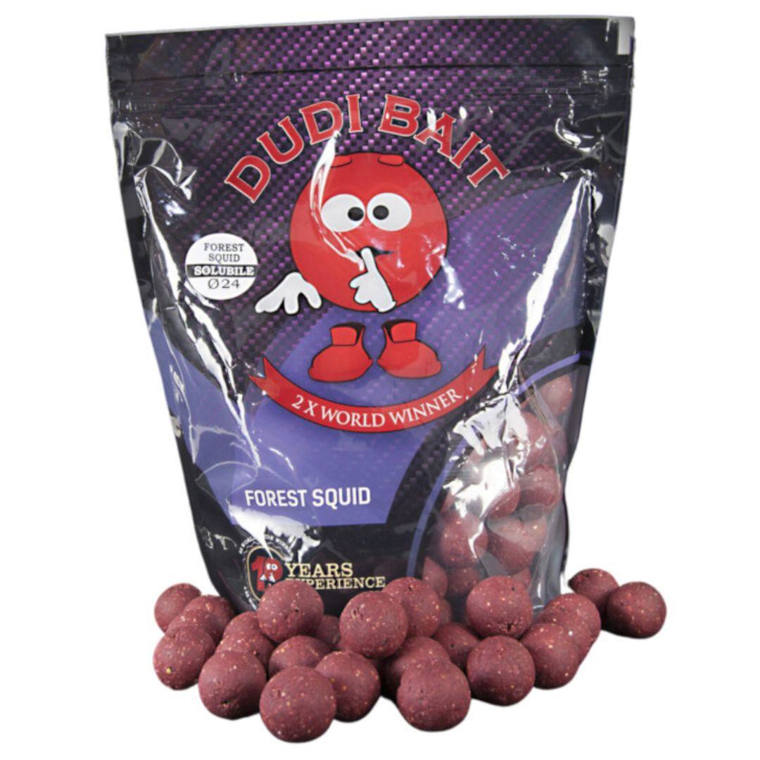 Бойли розчинні Dudi Bait Boilies Forest Squid Solubile 16мм 1kg
