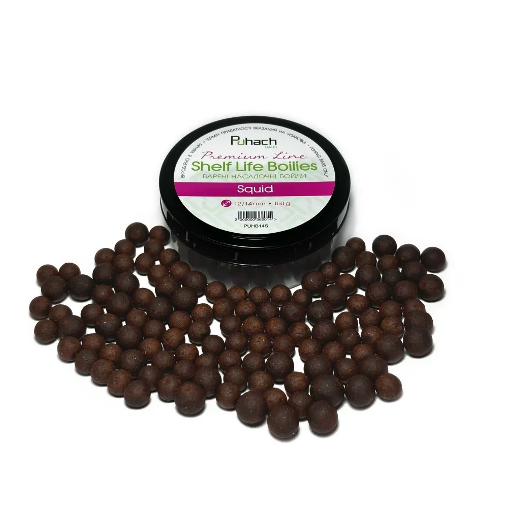 Варені насадочні бойли Puhach Baits Premium Line Shelf Life Boilies 12/14 mm Сreamy Сrayfish