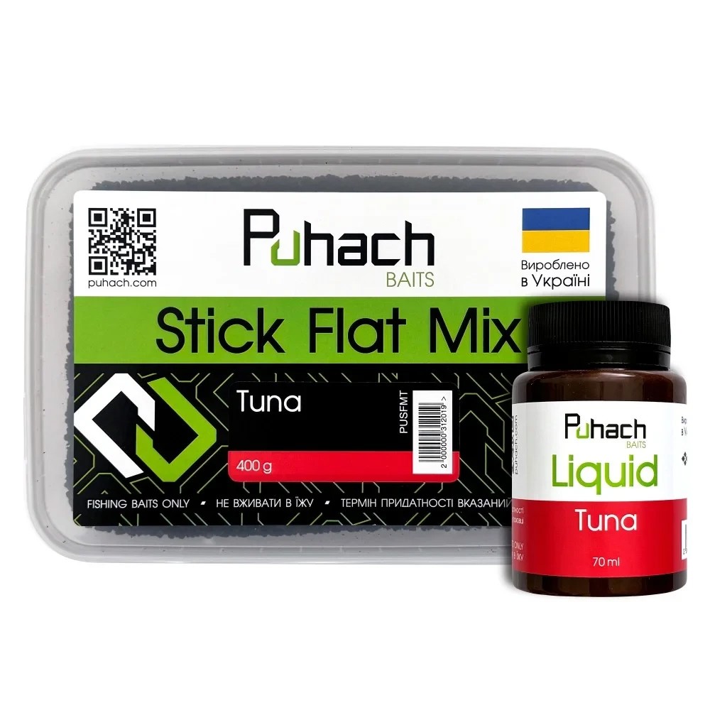 Набор Puhach Baits Stick Flat Mix + Liquid 70 ml Tuna (Тунець)