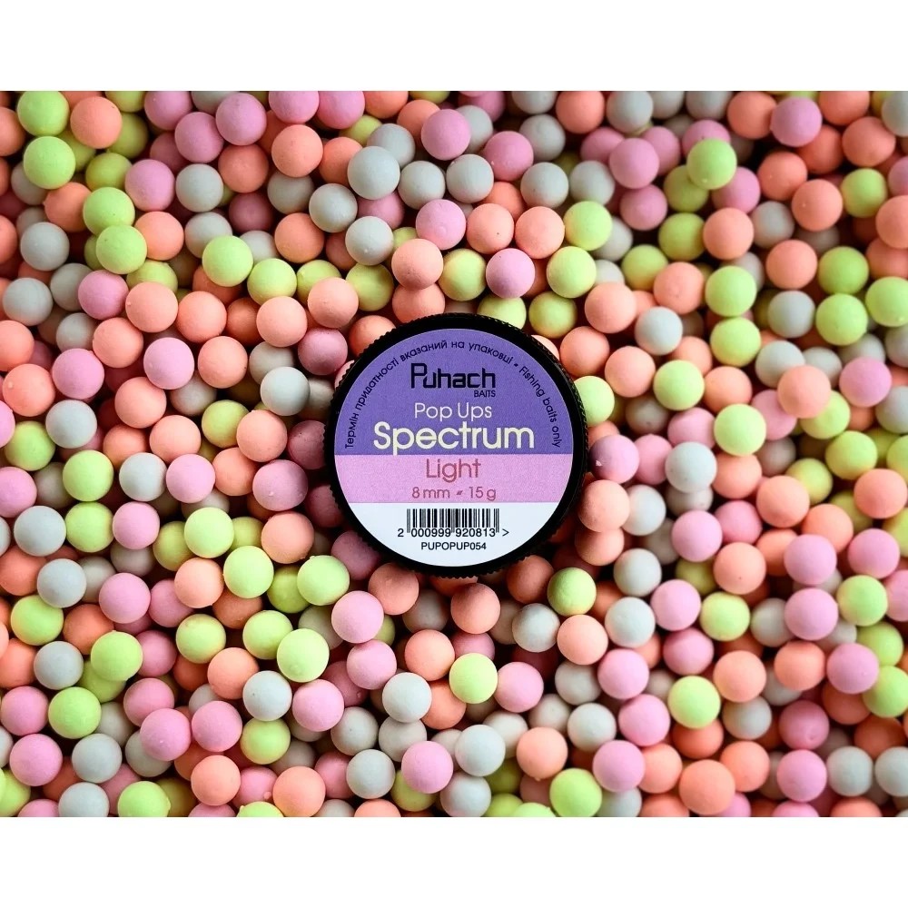 Поп-ап Puhach Baits Pop Ups 8 mm Spectrum - Light (Вимиті кольори)