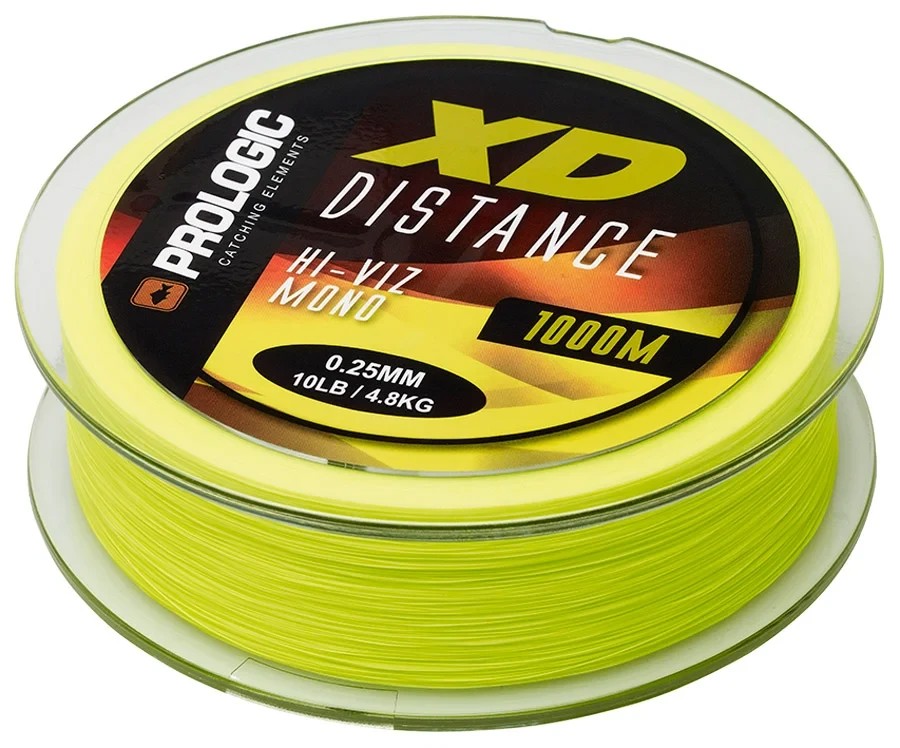 Волосінь Prologic XD Distance Mono 1000m 0.28mm 5.60kg 12Lb Hi-Viz Yellow