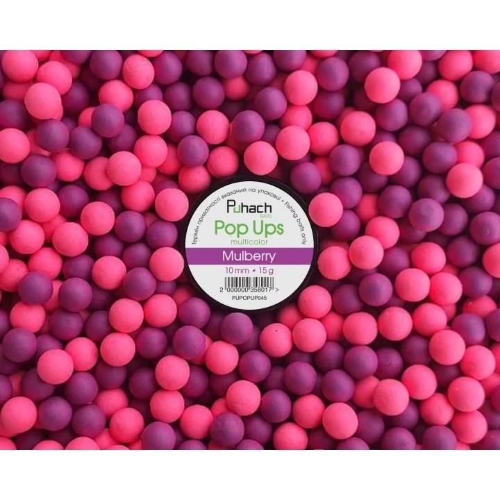 Поп ап Puhach Baits Pop Ups 10 mm Multicolor Mulberry (Шовковиця)