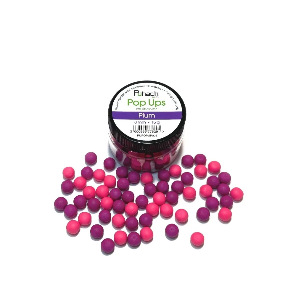Поп ап Puhach Baits Pop Ups 10 mm Multicolor  Plum (Слива)