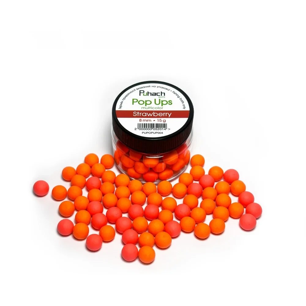 Поп ап Puhach Baits Pop Ups 8 mm Multicolor Strawberry (Полуниця)