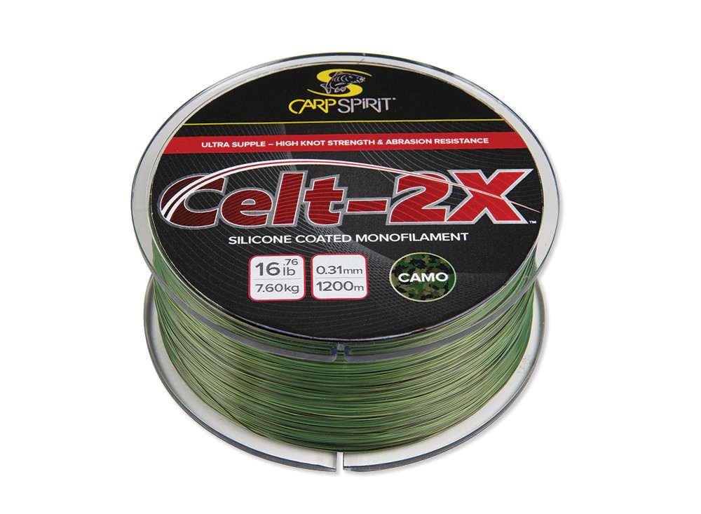 Волосінь Carp Spirit Celt-2X Camo 0,31mm 7,6kg 1200m