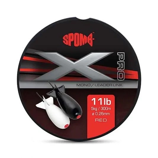 Волосінь сподова Spomb X Pro Mono 300m 0.26mm 11lb Red