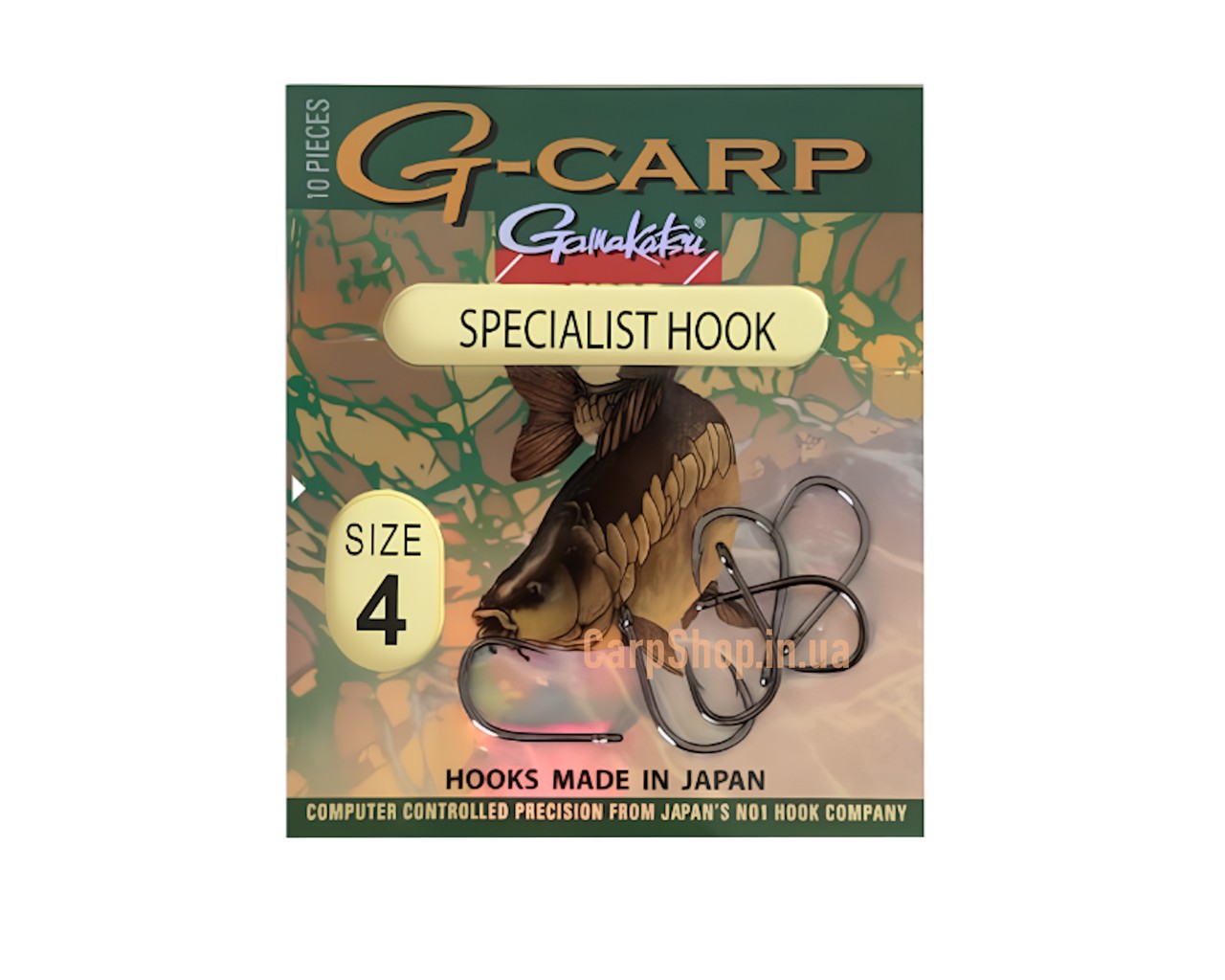 Гачки коропові Gamakatsu G-Carp Specialist 4
