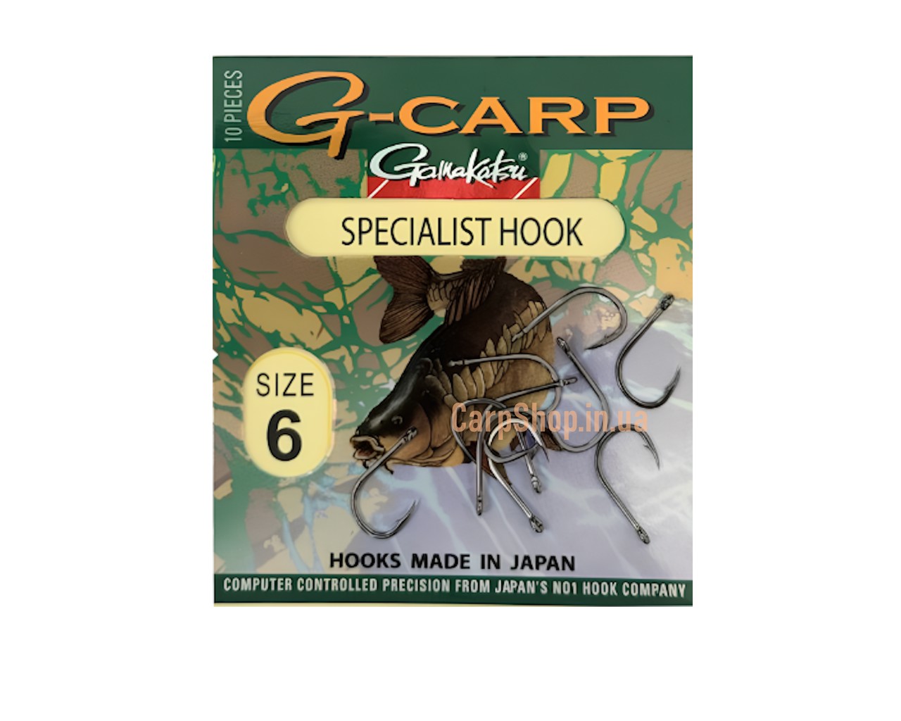 Гачки коропові Gamakatsu G-Carp Specialist 6