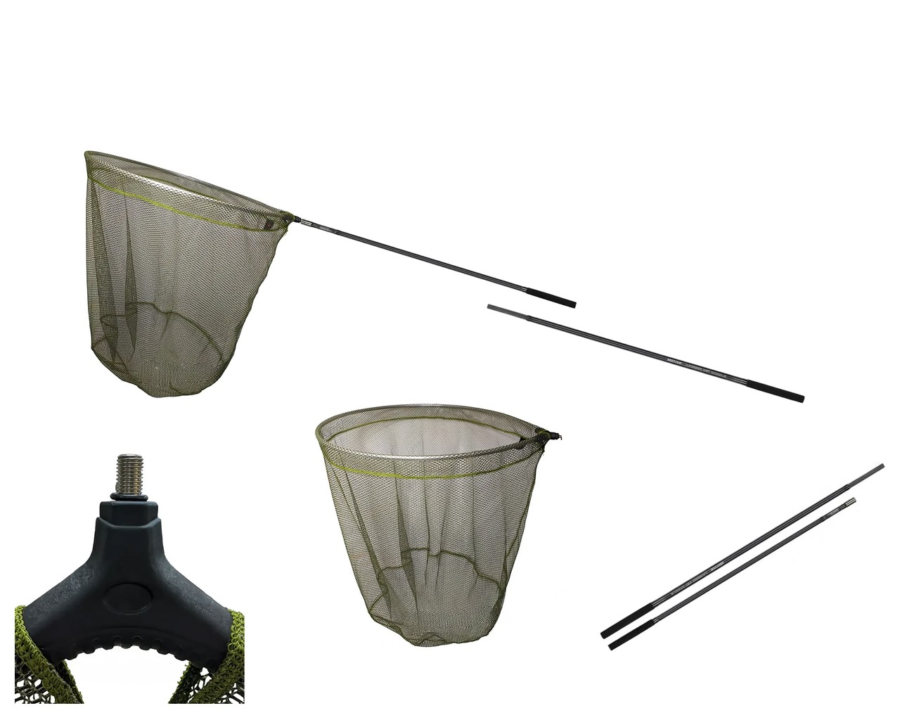 Підсак короповий Carp Zoom Rubber Head та карпова ручка Carp Academy Motive 240 см