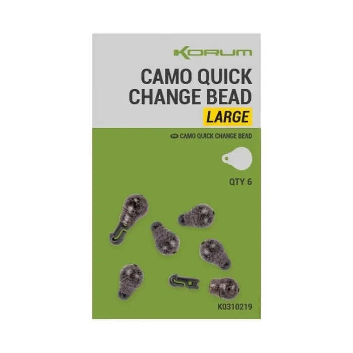 Бусина швидкознімна Korum Quick Change Camo 6шт Small