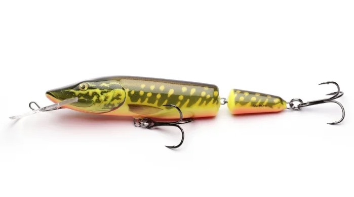 Воблер Salmo Pike Jointed Deep Runner Floating Hot Pike 13cm/24g