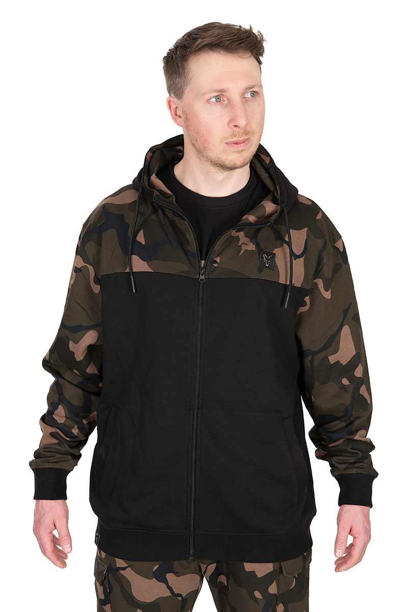 Толстовка Fox Lightweight BLack / Camo Split Zip Hoody L