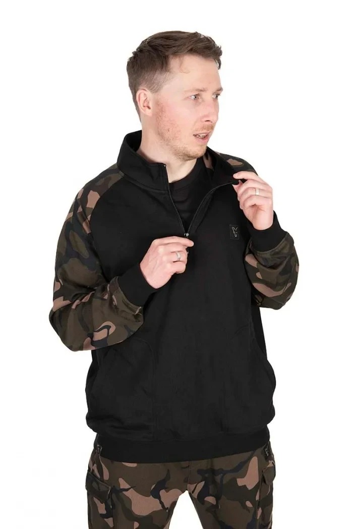 Толстовка Fox Lightweight Black Camo QTR Zip Pullover