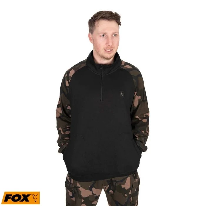 Толстовка Fox Lightweight Black Camo QTR Zip Pullover