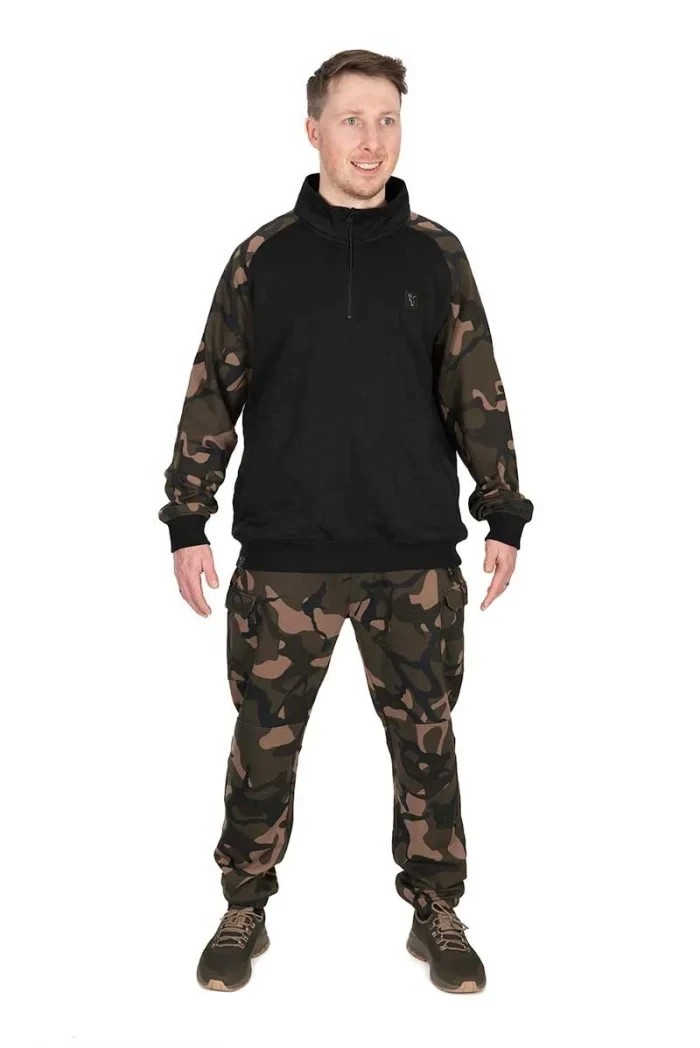 Толстовка Fox Lightweight Black Camo QTR Zip Pullover