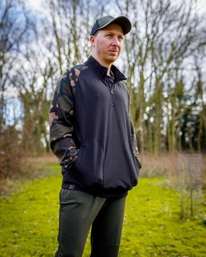 Толстовка Fox Lightweight Black Camo QTR Zip Pullover