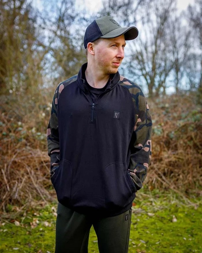 Толстовка Fox Lightweight Black Camo QTR Zip Pullover