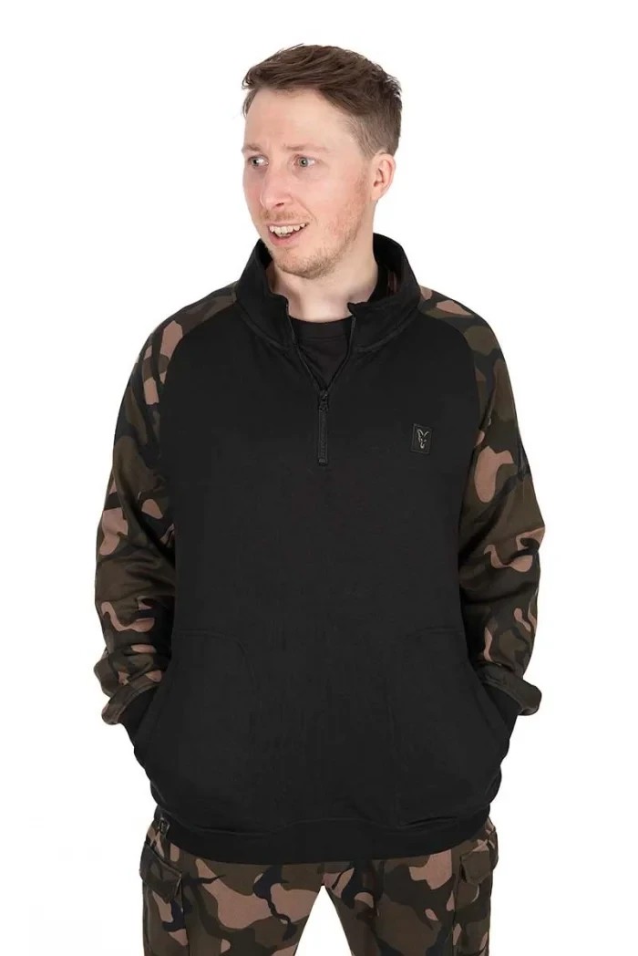 Толстовка Fox Lightweight Black Camo QTR Zip Pullover