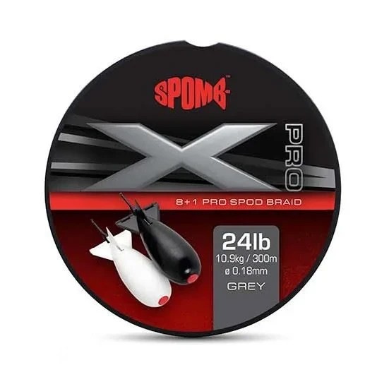 Шнур сподовий маркерний Spomb X Pro Braid Grey 300m 8+1 0.18mm 24lb