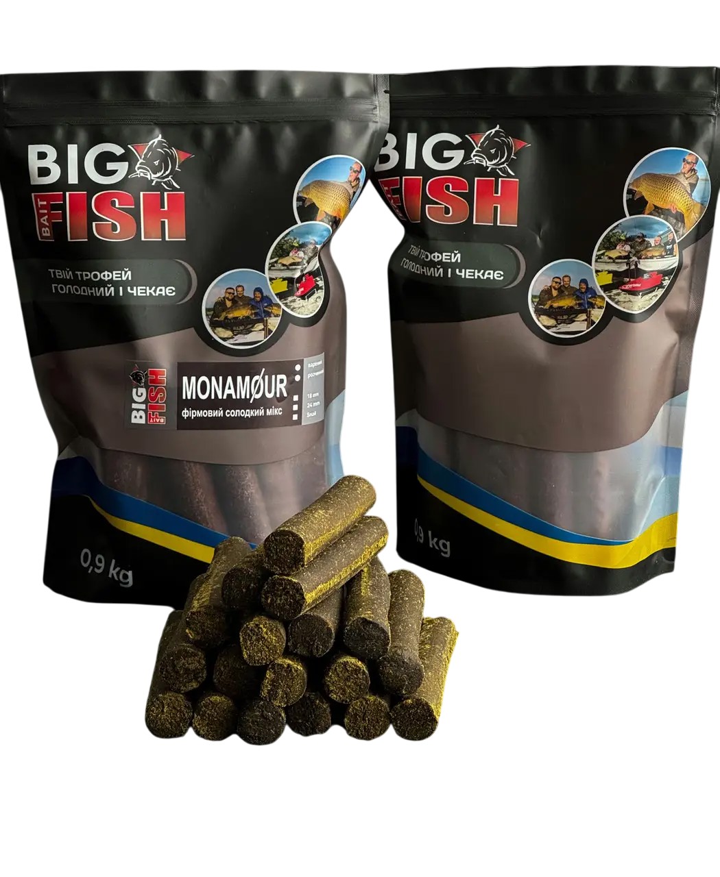 Бойли ковбаски варені Big Fish mon Amur 24 mm