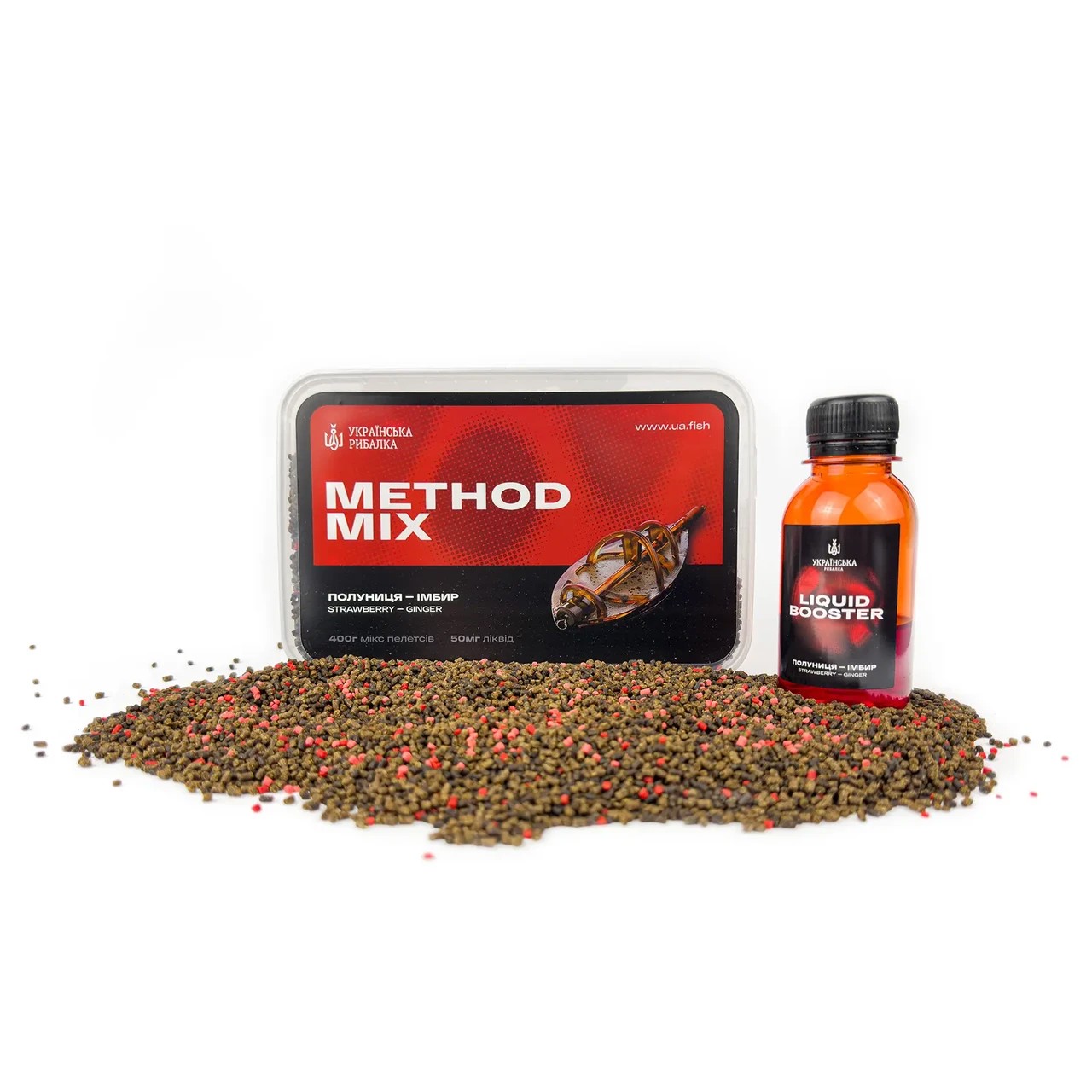 Флет Мікс Method MIX Полуниця - Імбир Українська Рибалка