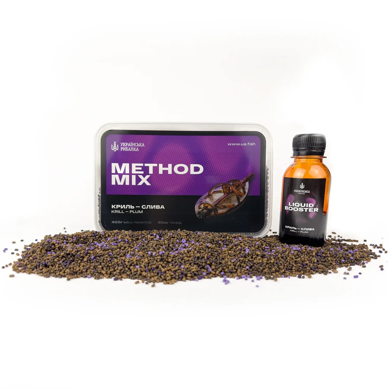 Флет Мікс Method MIX Криль - Слива Українська Рибалка