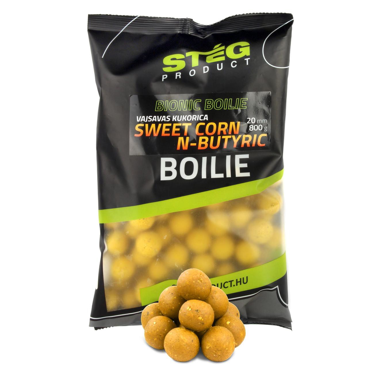 Бойли Steg Product Bionic Boilies Corn-Nbutyric 20mm 800g