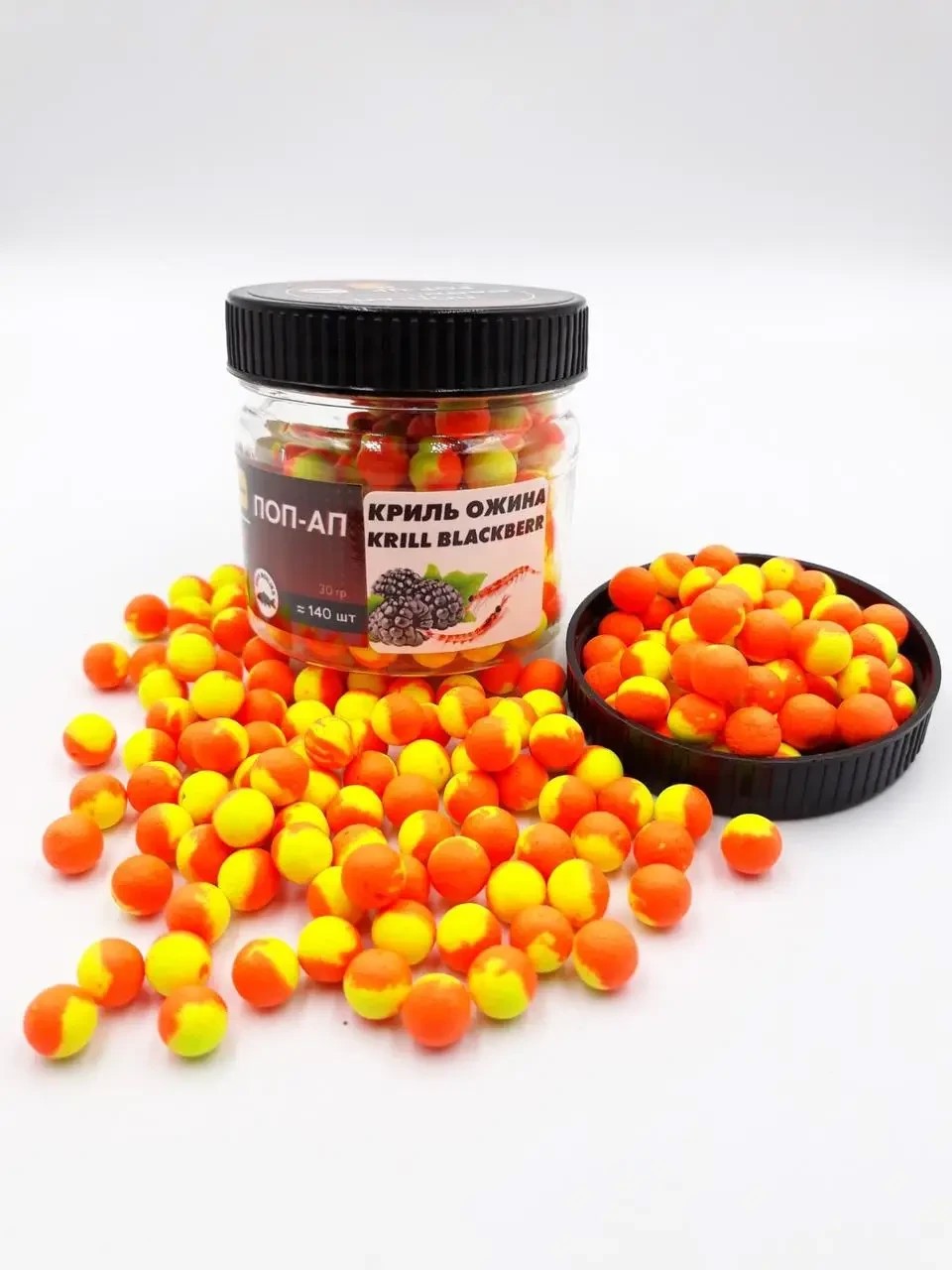 Плаваючий Бойл, поп ап для риболовлі, поп Криль-Ожина (Krill Blackberry) 8мм Carp Drive