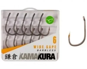 Гачки безбороді Korda Kamakura Wide Gape Barbless 8