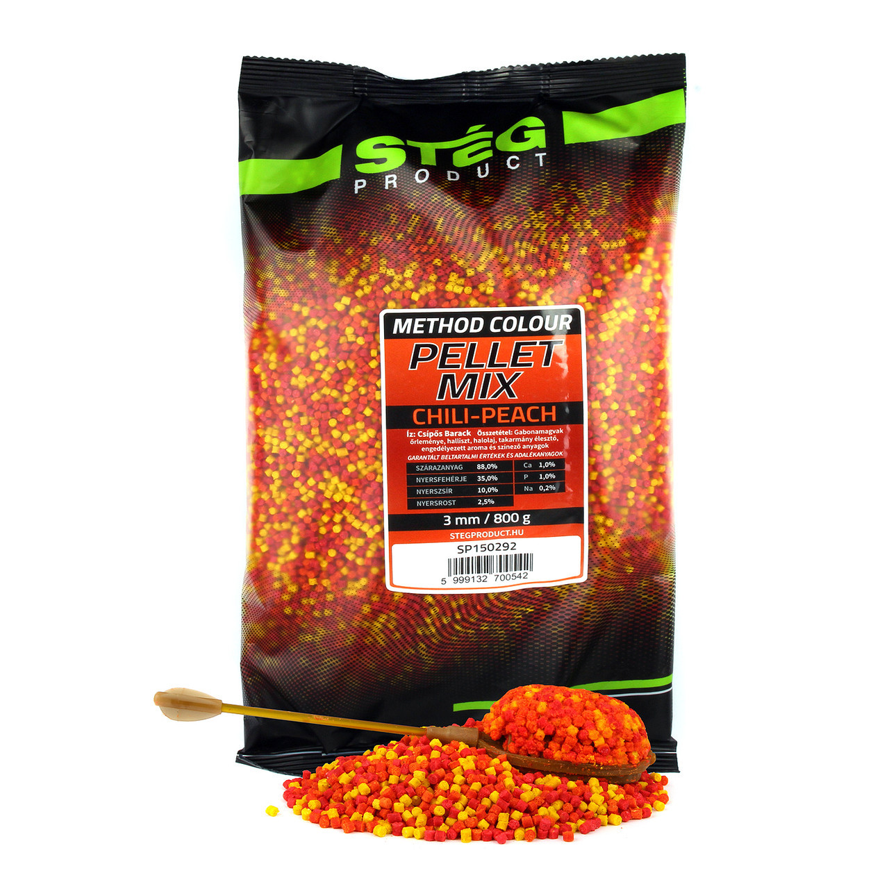 Пелетс Steg Pellet Mix Chili-Peach чилі-персик 3mm 800g