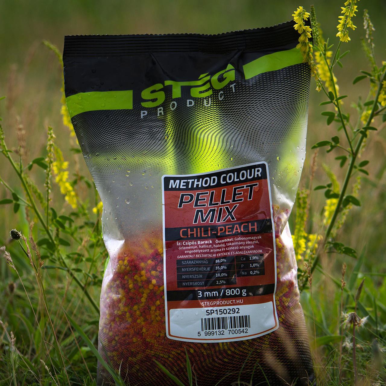 Пелетс Steg Pellet Mix Chili-Peach чилі-персик 3mm 800g