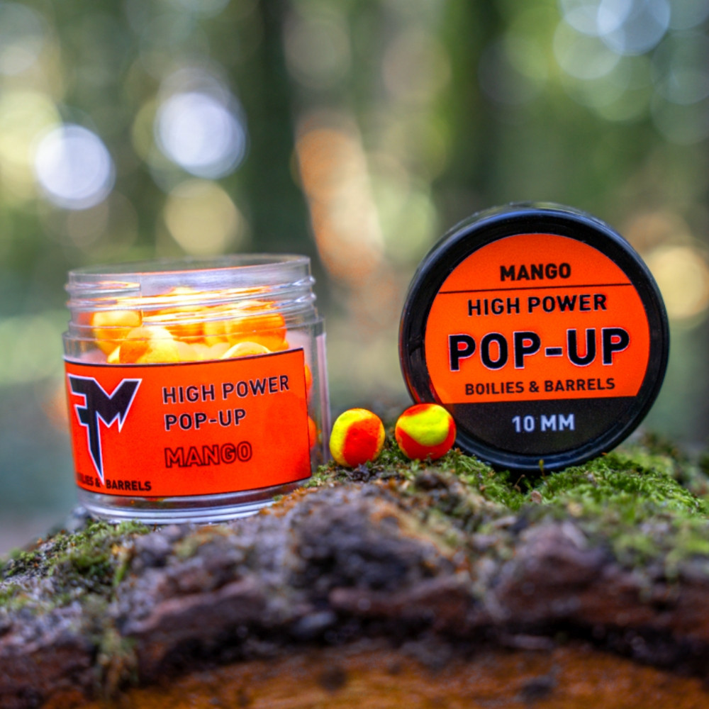 Бойли Pop-up Feedermania high power boilies & barrels 8 mm mango